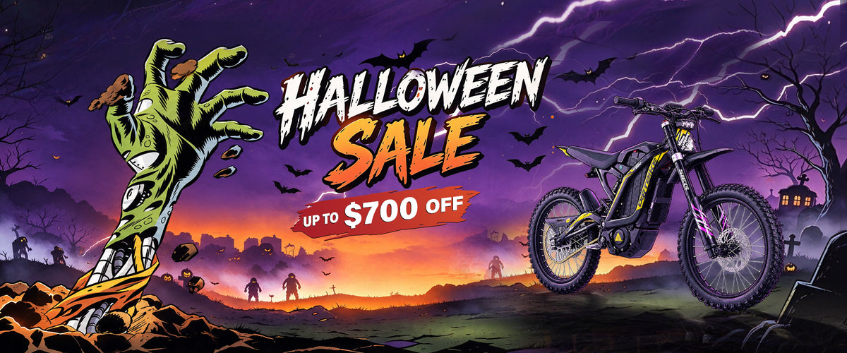 Halloween sale promotional banner 'HALLOWEEN SALE UP TO $700 OFF' .