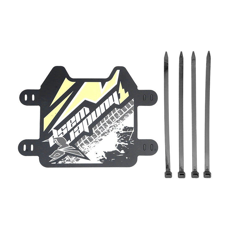 ThunderWasp Front Number Plate (Black Plastic)