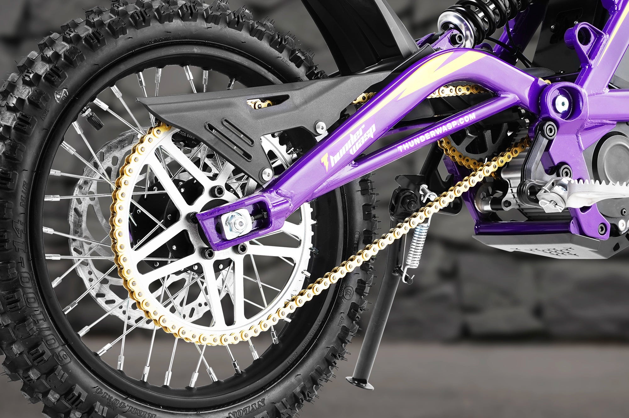 TE dirt ebike heavy duty silent metal chain drive transmission system